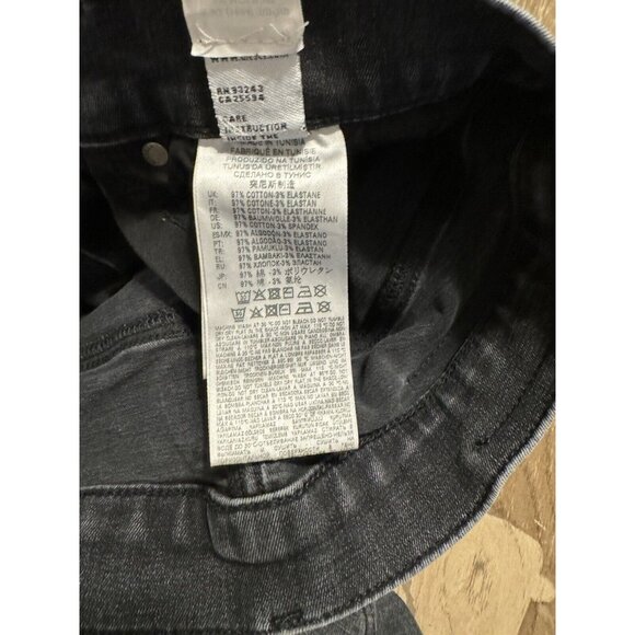 Diesel D-istort Skinny 30x28 Stretch Black Dark Gray Jeans 069RL - Picture 9 of 14